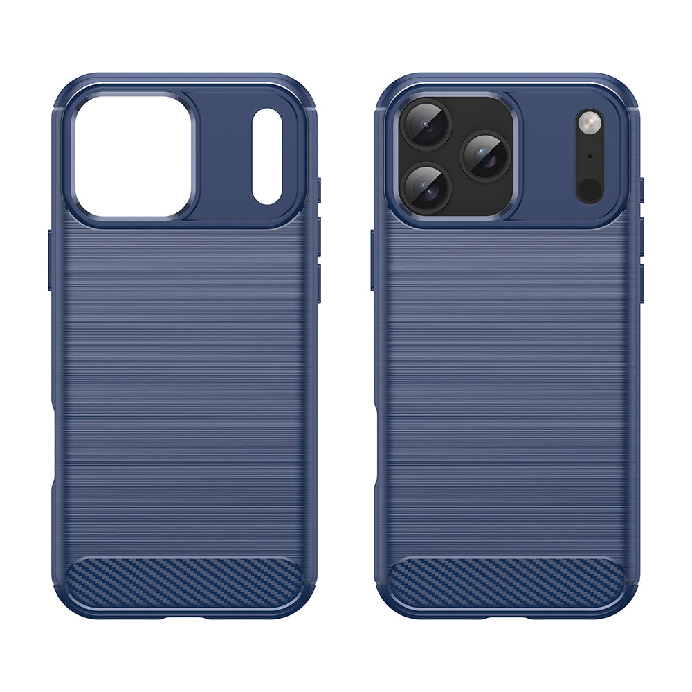 Husă Techsuit Carbon Silicone iPhone 18 Pro Max / 17 Pro Max – Albastru – imagine 2