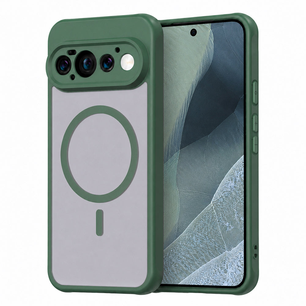 Husă Google Pixel 11 Pro Techsuit HaloFrost II MagSafe, verde – imagine 1