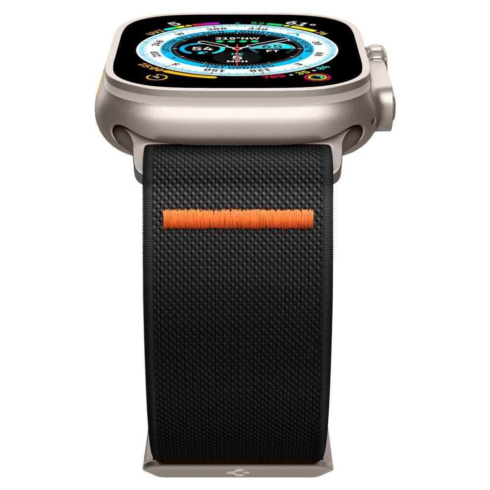 Curea textilă Spigen Lite Fit Ultra Apple Watch 42 / 44 / 45 / 46 / 49 mm – Negru – imagine 17