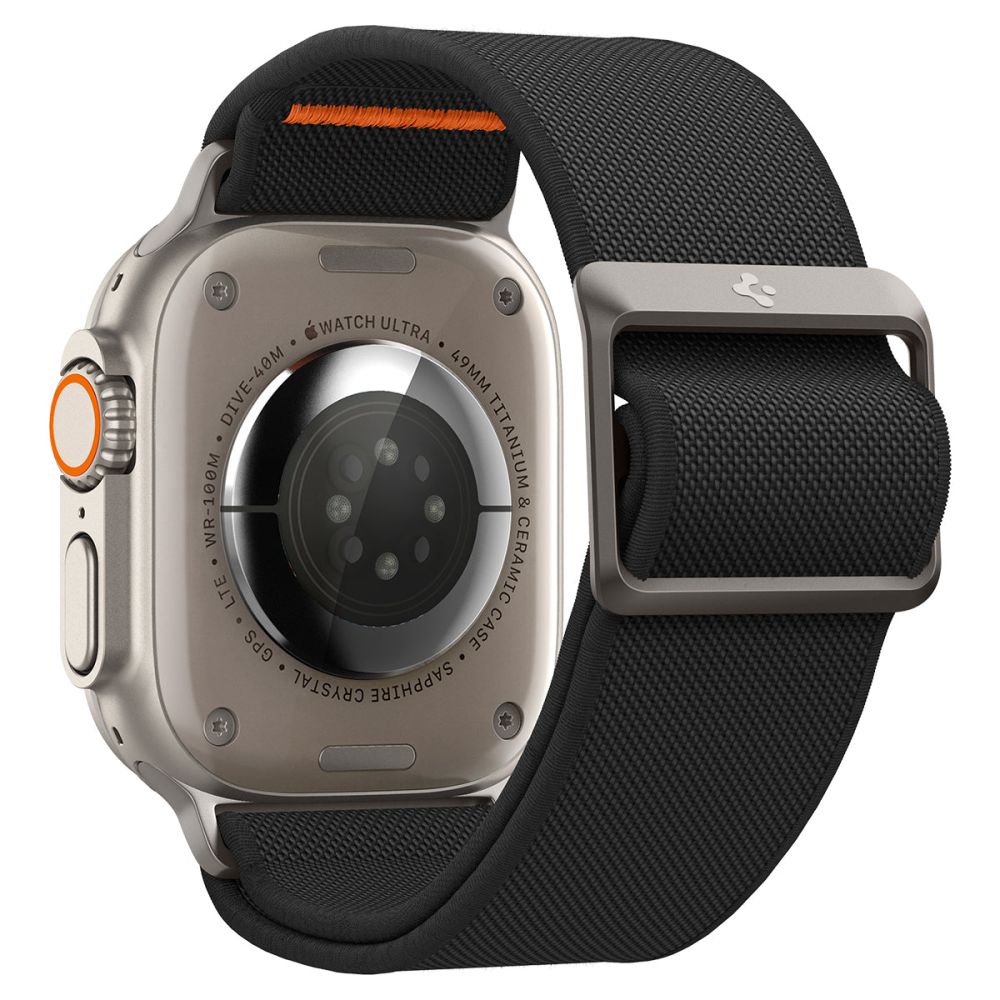 Curea textilă Spigen Lite Fit Ultra Apple Watch 42 / 44 / 45 / 46 / 49 mm – Negru – imagine 15