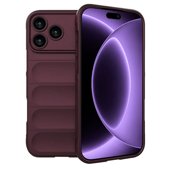Husă Techsuit Magic Shield pentru iPhone 18 Pro / 17 Pro – vișiniu