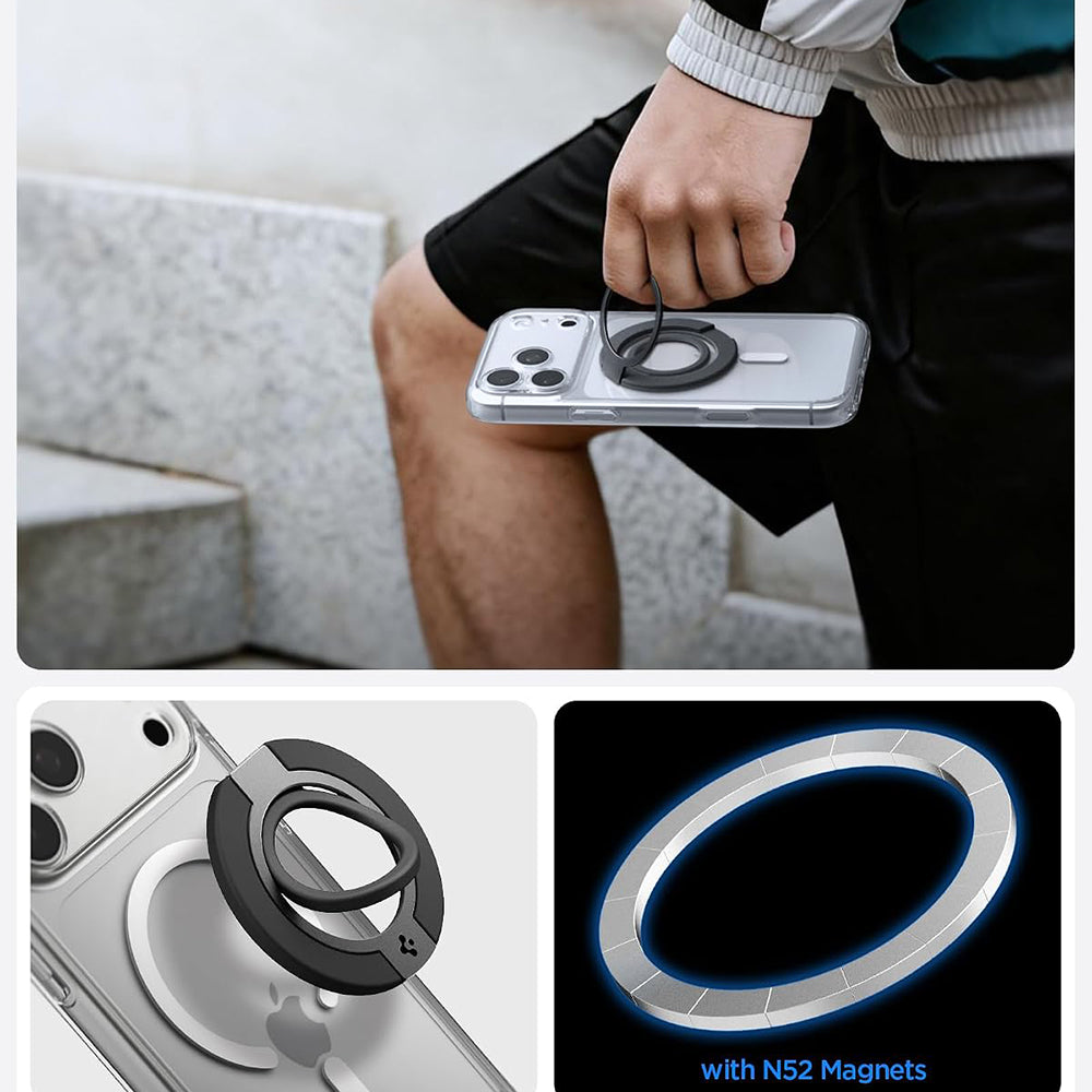 Inel MagSafe Spigen Dual Pop S – Negru – imagine 5