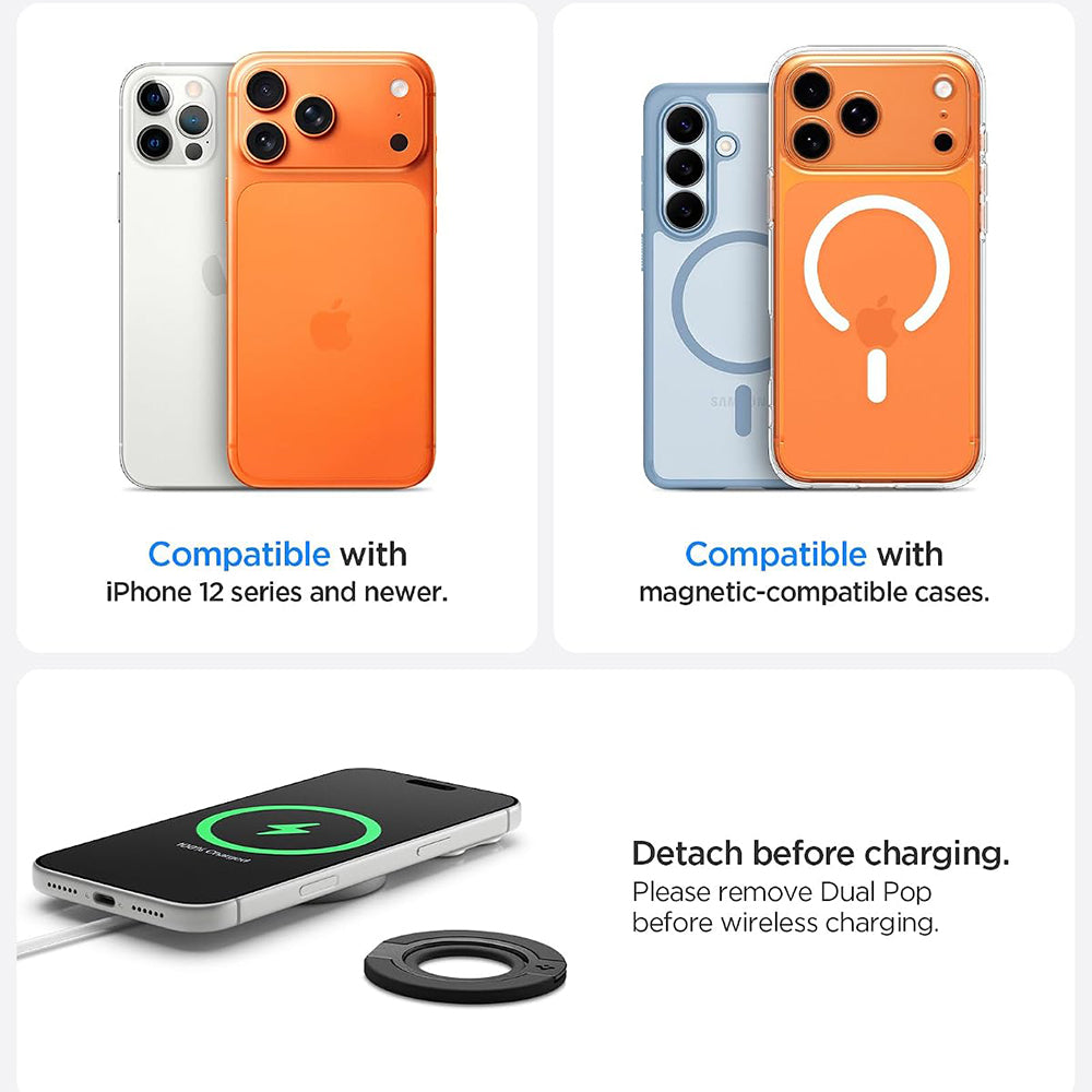 Inel MagSafe Spigen Dual Pop S – Gri – imagine 14