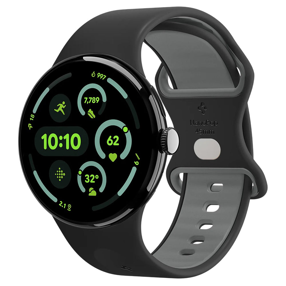 Curea din silicon Spigen Nano Pop Google Pixel Watch 5 / 4 / 3 / 2 / 1 (41 mm) – Negru (Black Sesame) – imagine 1