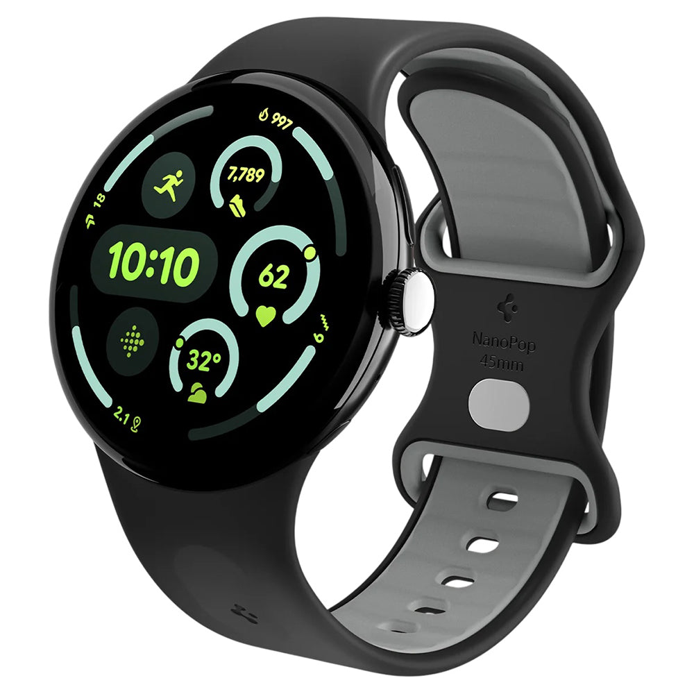 Curea din silicon Spigen Nano Pop Google Pixel Watch 5 / 4 / 3 / 2 / 1 (41 mm) – Negru (Black Sesame) – imagine 5