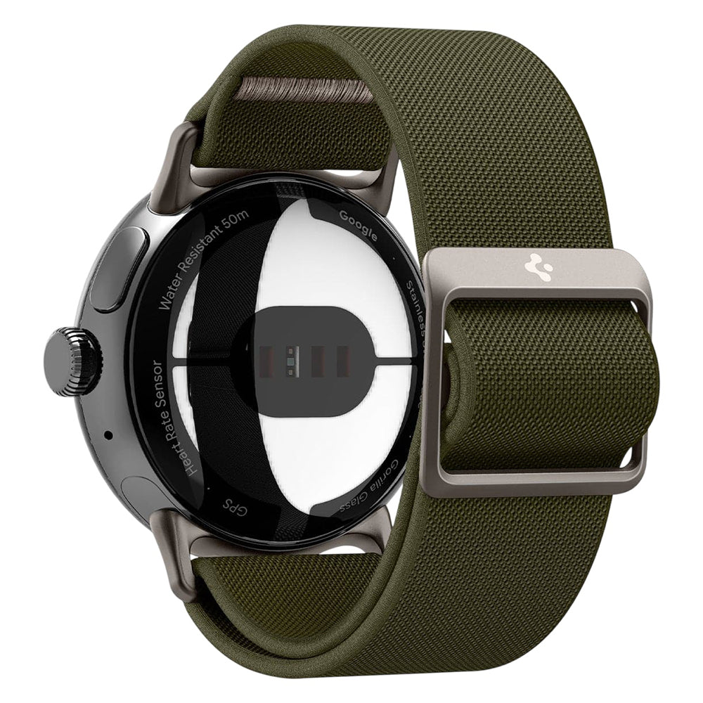 Curea textilă Spigen Lite Fit Google Pixel Watch 5 / 4 / 3 / 2 / 1 (41 mm) – Kaki – imagine 9