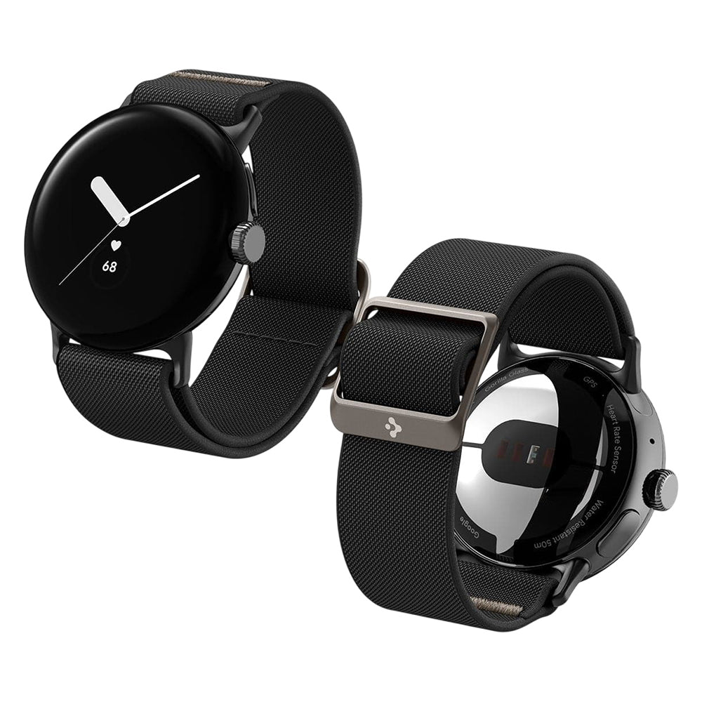 Curea textilă Spigen Lite Fit Google Pixel Watch 5 / 4 / 3 / 2 / 1 (41 mm) – Negru – imagine 15