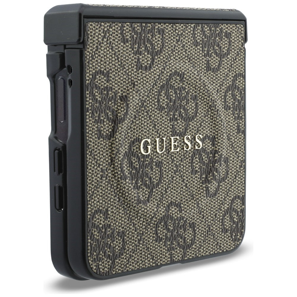 Husă Guess Samsung Galaxy Z Flip8 4G Leather Classic MagSafe, maro – imagine 1