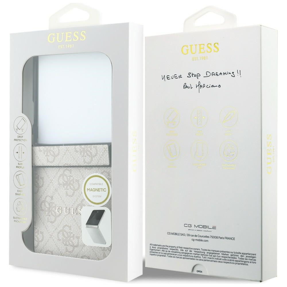 Husă Guess Samsung Galaxy Z Flip8 4G Leather Classic MagSafe, roz – imagine 7