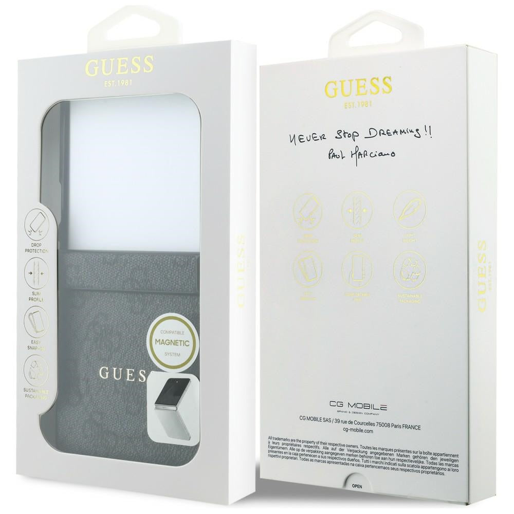 Husă Guess Samsung Galaxy Z Flip8 4G Leather Classic MagSafe, negru – imagine 7