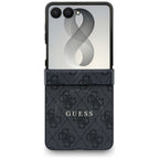Husă Guess Samsung Galaxy Z Flip8 4G Leather Classic MagSafe, negru – imagine 5