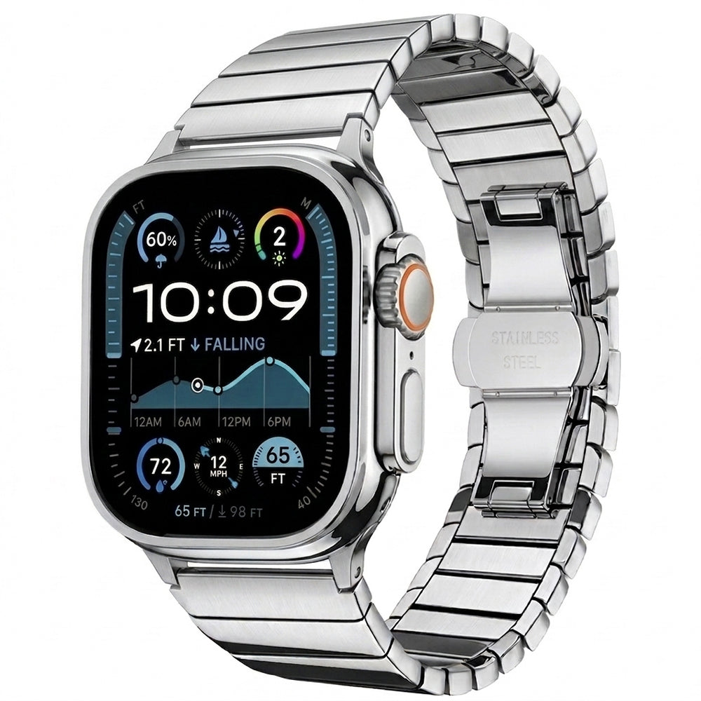 Curea Apple Watch 42 / 44  Techsuit W012, oțel inoxidabil, argintiu – imagine 1