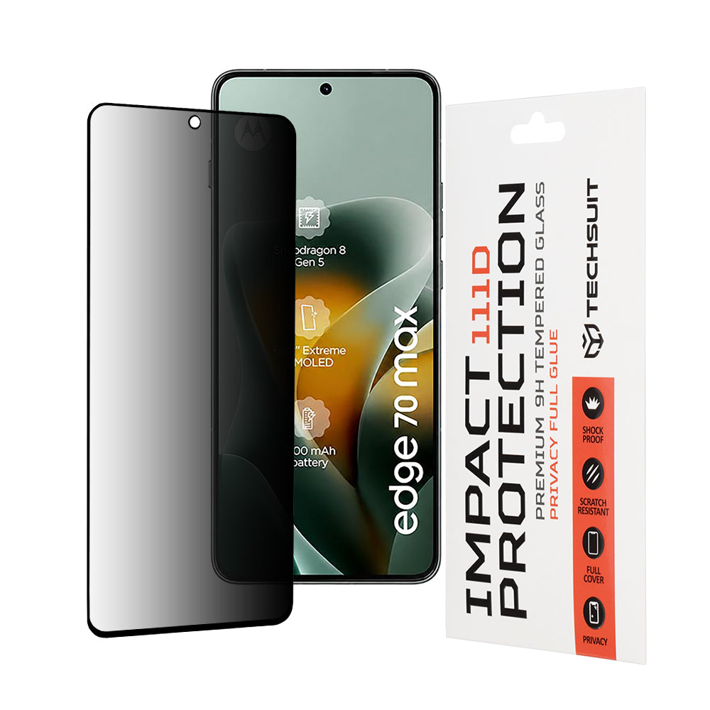 Folie privacy Techsuit Motorola Edge 70 Max, anti-spion – imagine 1