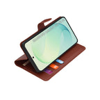 Husă portofel Techsuit Leather Folio Galaxy S26 FE / S25 FE – Maro – imagine 8