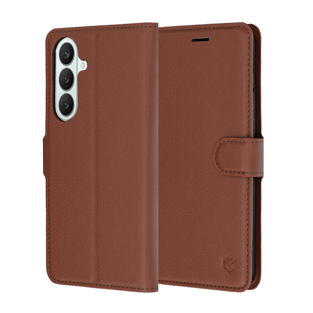 Husă portofel Techsuit Leather Folio Galaxy S26 FE / S25 FE – Maro – imagine 7