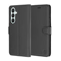 Husă portofel Techsuit Leather Folio Galaxy S26 FE / S25 FE – Negru – imagine 1