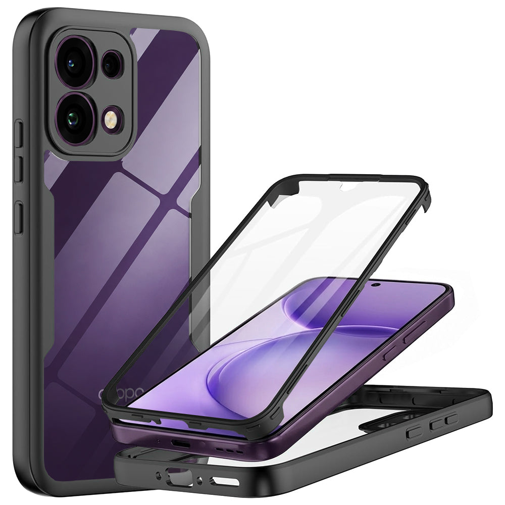 Husă Oppo Reno16 F / Reno16 FS 360 Techsuit ColorVerse, negru – imagine 1