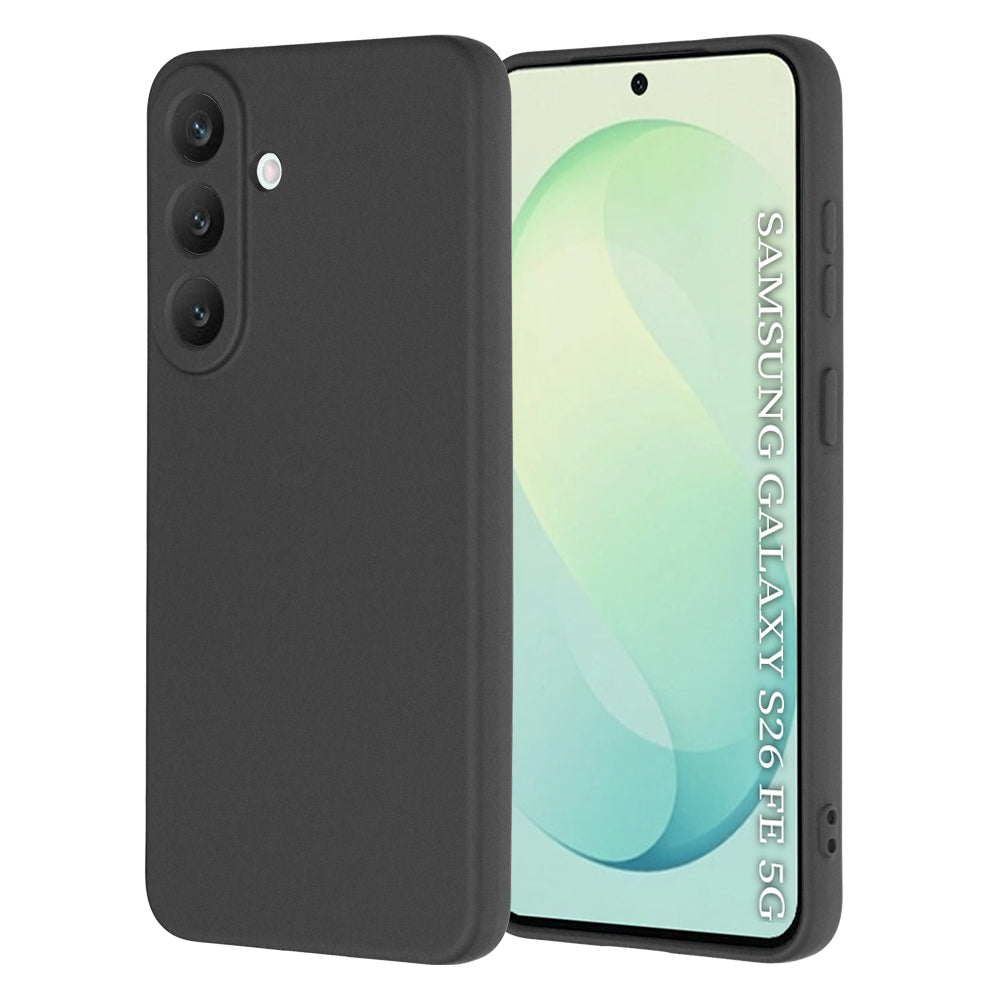 Husă din silicon Techsuit SoftFlex Galaxy S26 FE / S25 FE – Negru – imagine 1