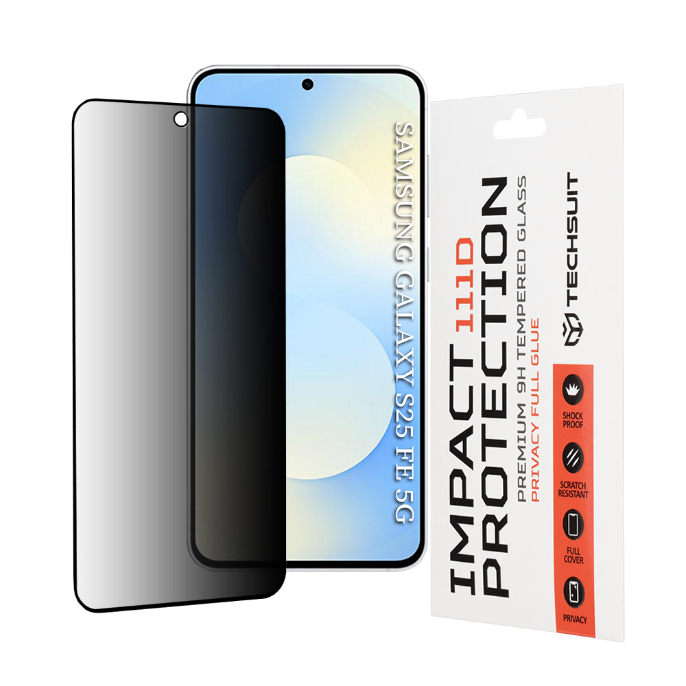 Folie privacy Techsuit Galaxy S25 FE / S26 FE, anti-spion – imagine 1