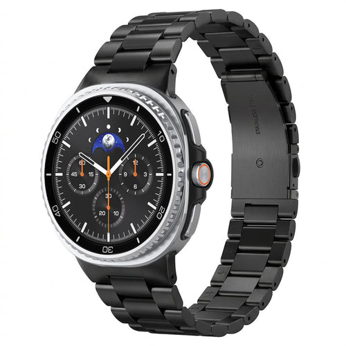 Brățară din oțel inoxidabil 316L Spigen Modern Fit Samsung Galaxy Watch9 / Watch8 / Watch8 Classic – Negru – imagine 1