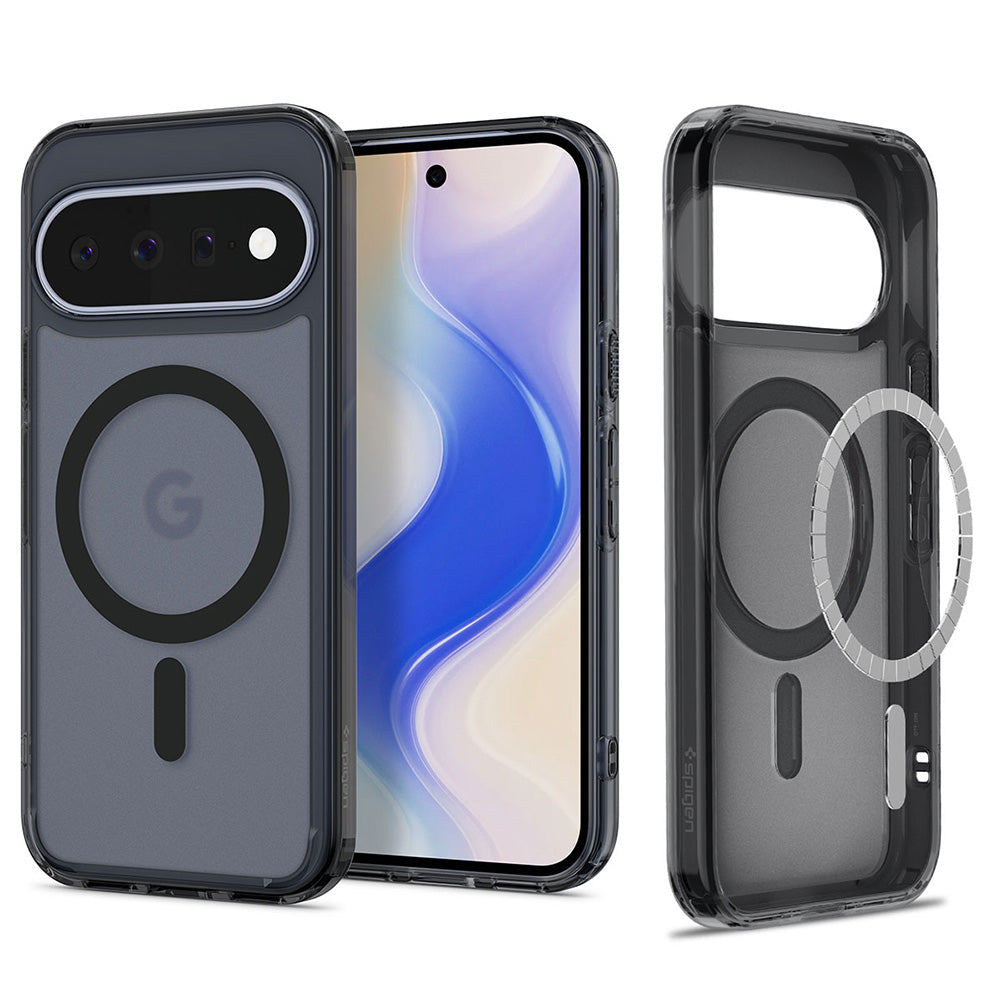 Husă Spigen Ultra Hybrid MagFit Pixel 11 – Negru mat translucid (Frost Black) – imagine 8