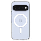Husă Spigen Ultra Hybrid MagFit Pixel 11 – Transparent, inel alb – imagine 3
