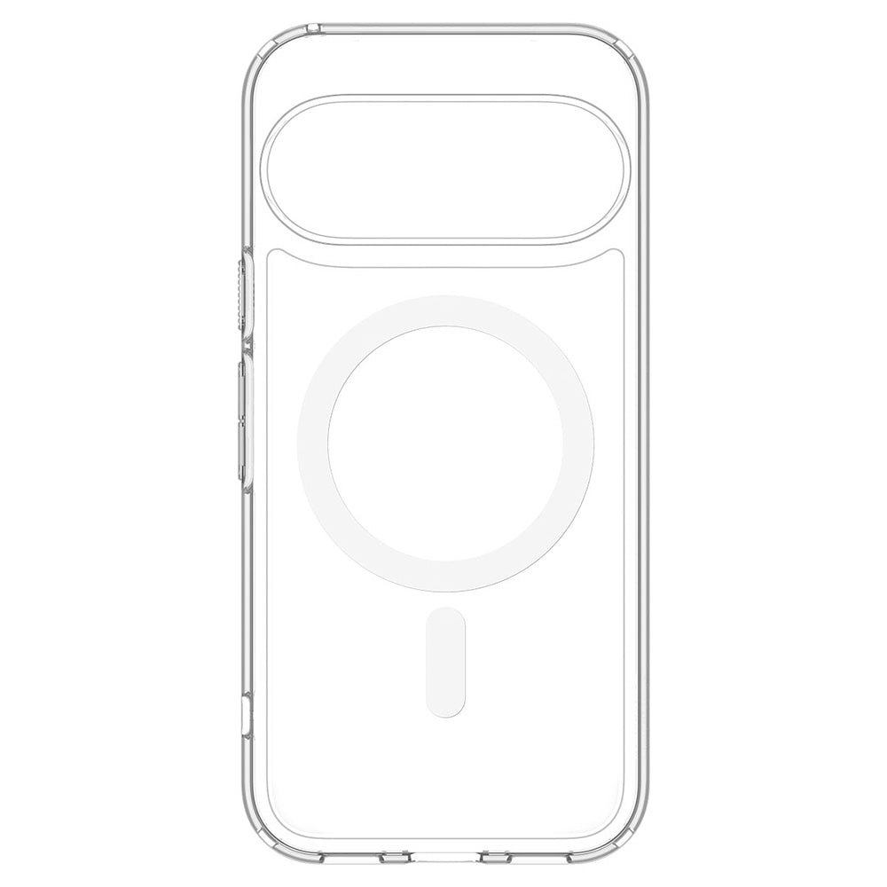 Husă Spigen Ultra Hybrid MagFit Pixel 11 – Transparent, inel alb – imagine 5