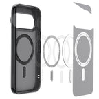Husă Spigen Ultra Hybrid MagFit Pixel 11 Pro – Negru mat translucid (Frost Black) – imagine 14