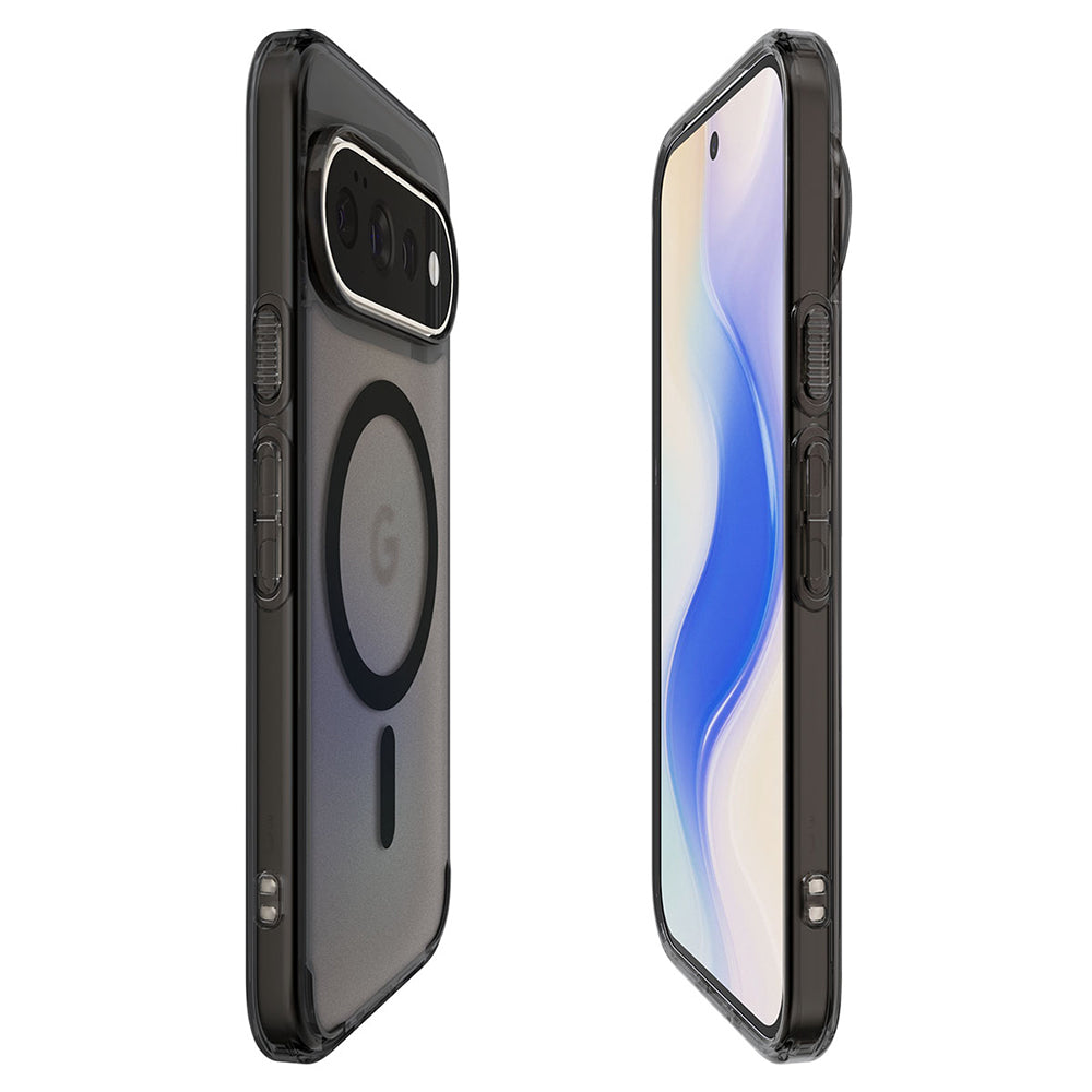 Husă Spigen Ultra Hybrid MagFit Pixel 11 Pro – Negru mat translucid (Frost Black) – imagine 10