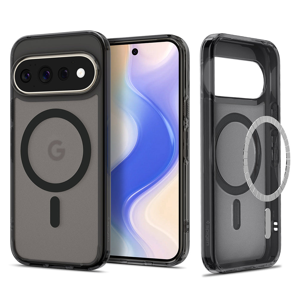Husă Spigen Ultra Hybrid MagFit Pixel 11 Pro – Negru mat translucid (Frost Black) – imagine 8