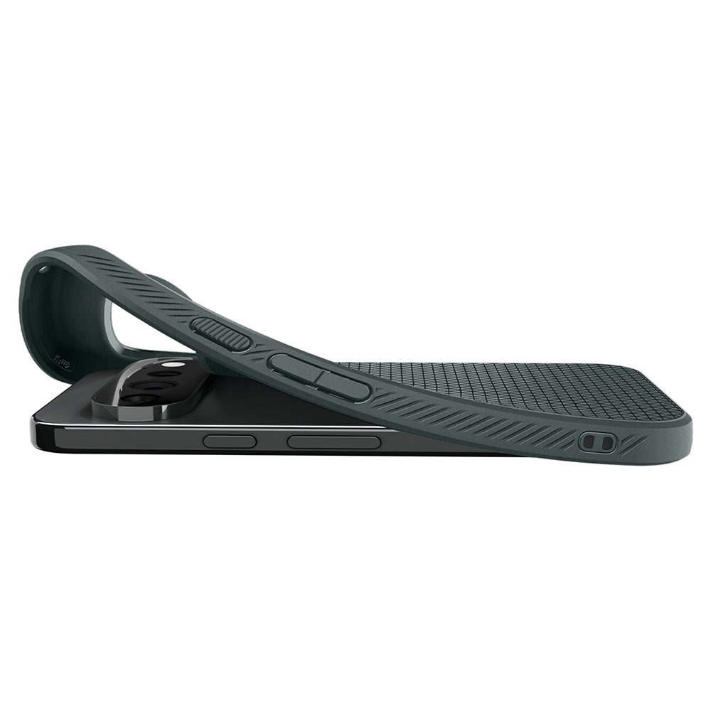 Husă Spigen Liquid Air MagFit Pixel 11 Pro – Verde închis (Abyss Green) – imagine 14