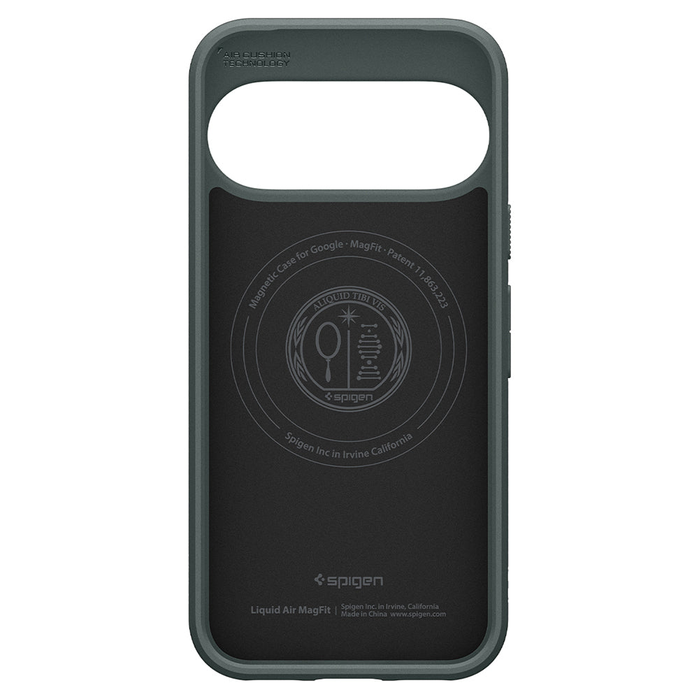 Husă Spigen Liquid Air MagFit Pixel 11 Pro – Verde închis (Abyss Green) – imagine 11