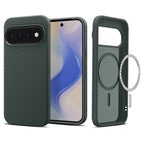Husă Spigen Liquid Air MagFit Pixel 11 Pro – Verde închis (Abyss Green) – imagine 9