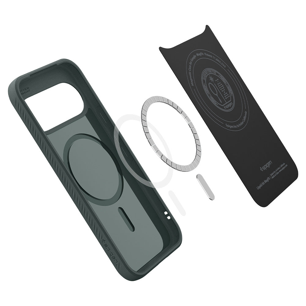 Husă Spigen Liquid Air MagFit Pixel 11 – Verde închis (Abyss Green) – imagine 13