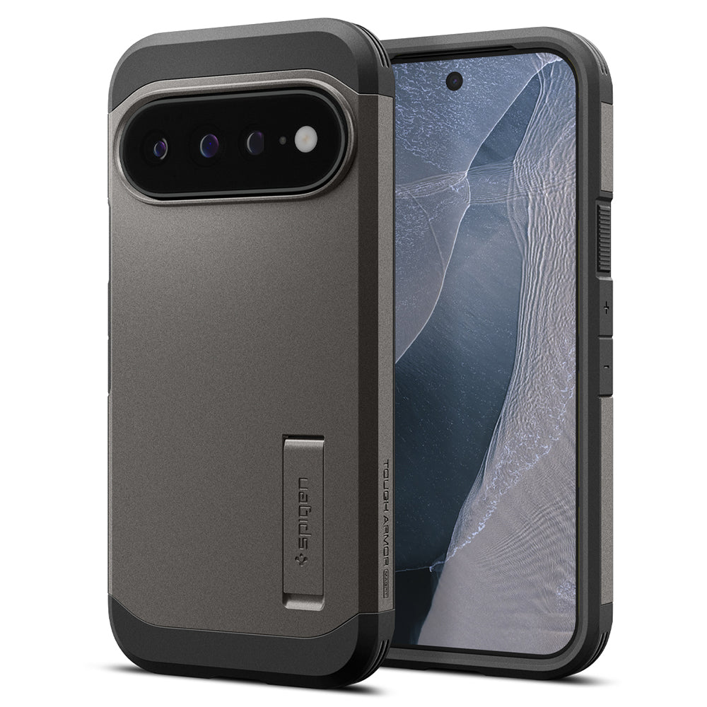Husă Spigen Tough Armor MagFit Pixel 11 Pro XL – Gri închis (Gunmetal) – imagine 9
