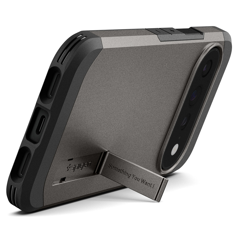 Husă Spigen Tough Armor MagFit Pixel 11 Pro XL – Gri închis (Gunmetal) – imagine 10