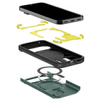 Husă Spigen Tough Armor MagFit Pixel 11 Pro XL – Verde închis (Abyss Green) – imagine 21