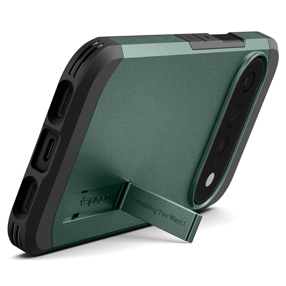 Husă Spigen Tough Armor MagFit Pixel 11 Pro XL – Verde închis (Abyss Green) – imagine 17