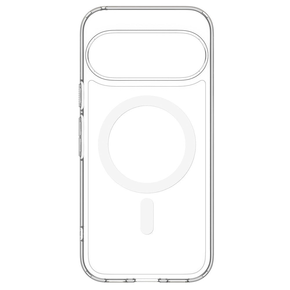 Husă Spigen Ultra Hybrid MagFit Pixel 11 Pro XL – Transparent, inel alb – imagine 5