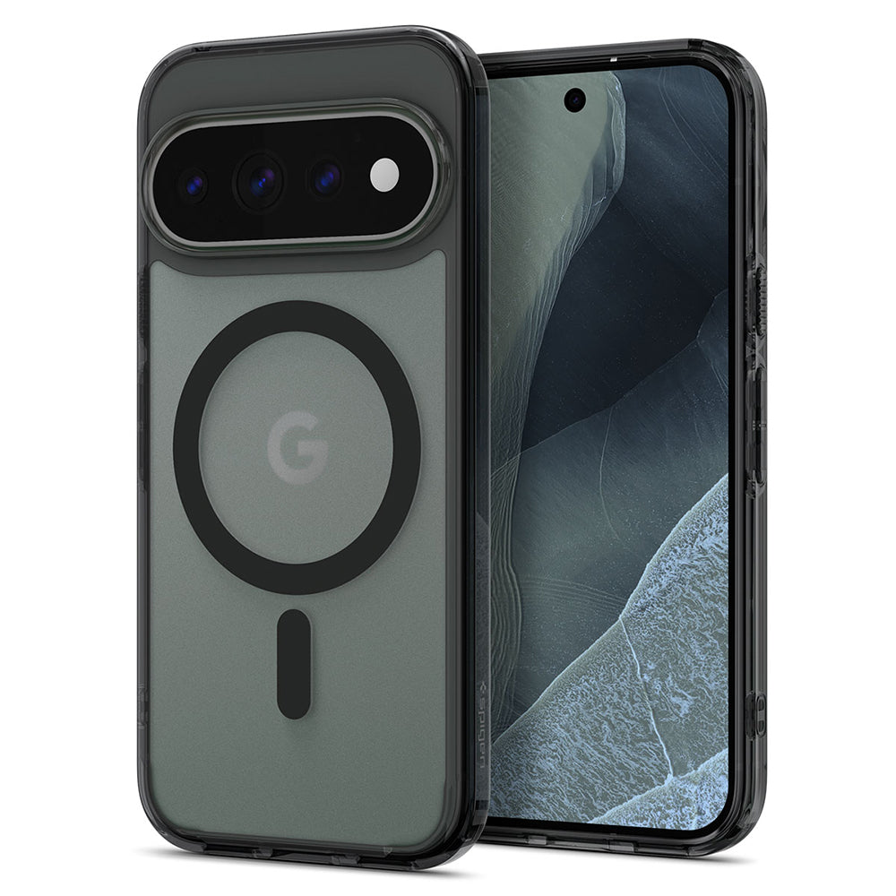 Husă Spigen Ultra Hybrid MagFit Pixel 11 Pro XL – Negru mat translucid (Frost Black) – imagine 9