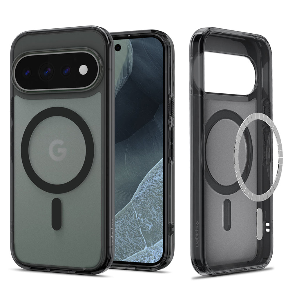Husă Spigen Ultra Hybrid MagFit Pixel 11 Pro XL – Negru mat translucid (Frost Black) – imagine 8