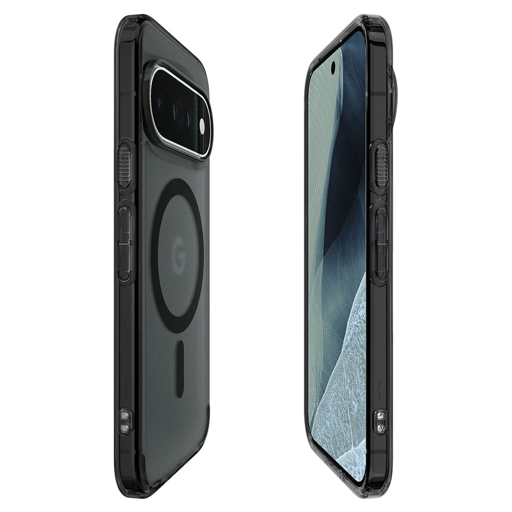 Husă Spigen Ultra Hybrid MagFit Pixel 11 Pro XL – Negru mat translucid (Frost Black) – imagine 13