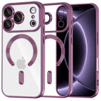 Husă transparentă Techsuit Luxury Crystal MagSafe iPhone 18 Pro – Vișiniu – imagine 10