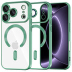 Husă transparentă Techsuit Luxury Crystal MagSafe iPhone 18 Pro – Verde deschis – imagine 6