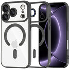 Husă transparentă Techsuit Luxury Crystal MagSafe iPhone 18 Pro – Negru – imagine 3