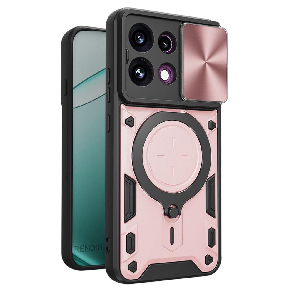 Husă Oppo Reno16 F / Reno16 FS Techsuit CamGuard Pro, auriu roz – imagine 1