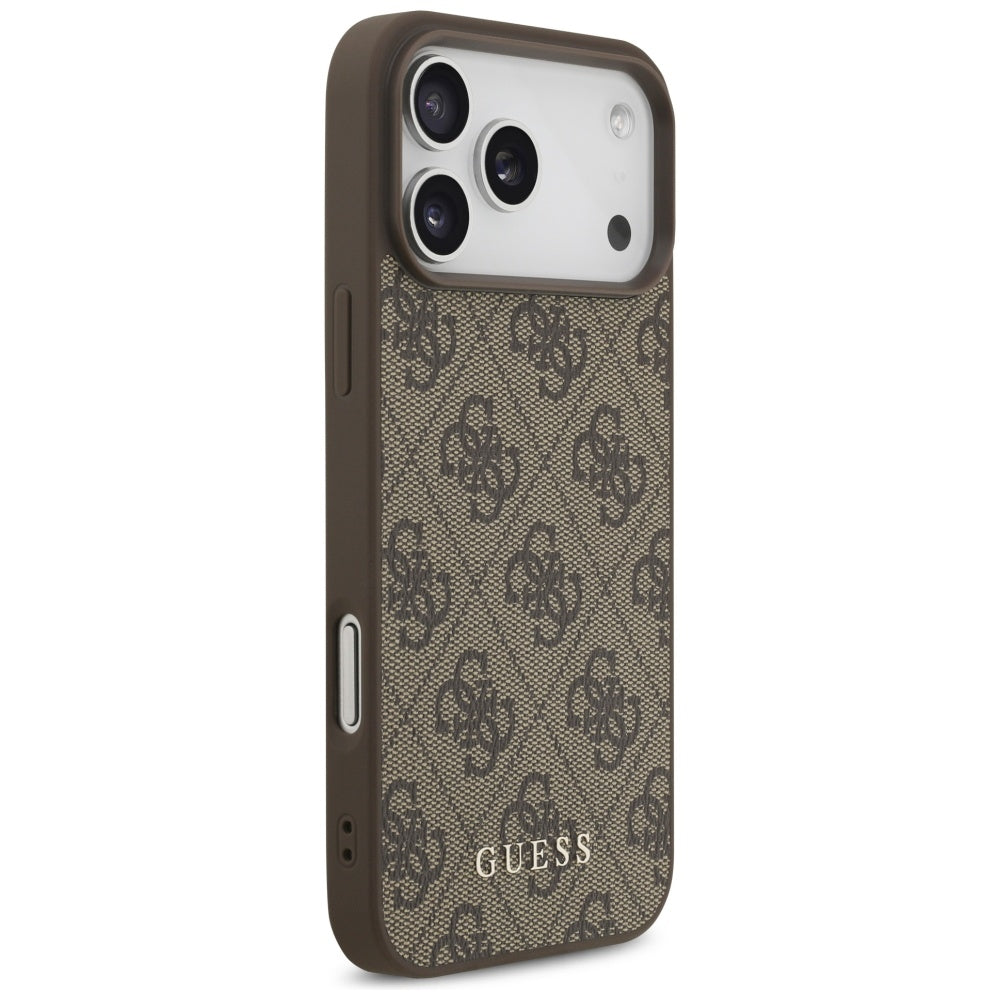 Husă Guess iPhone 17 Pro Hardcase 4G Classic Logo, maro – imagine 2