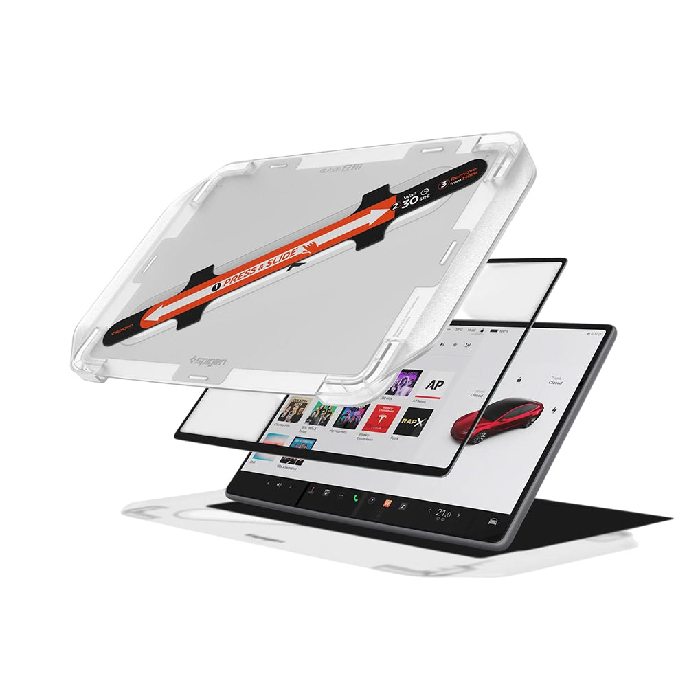 Folie sticlă Spigen EZ Fit Tesla 15,4" – imagine 1