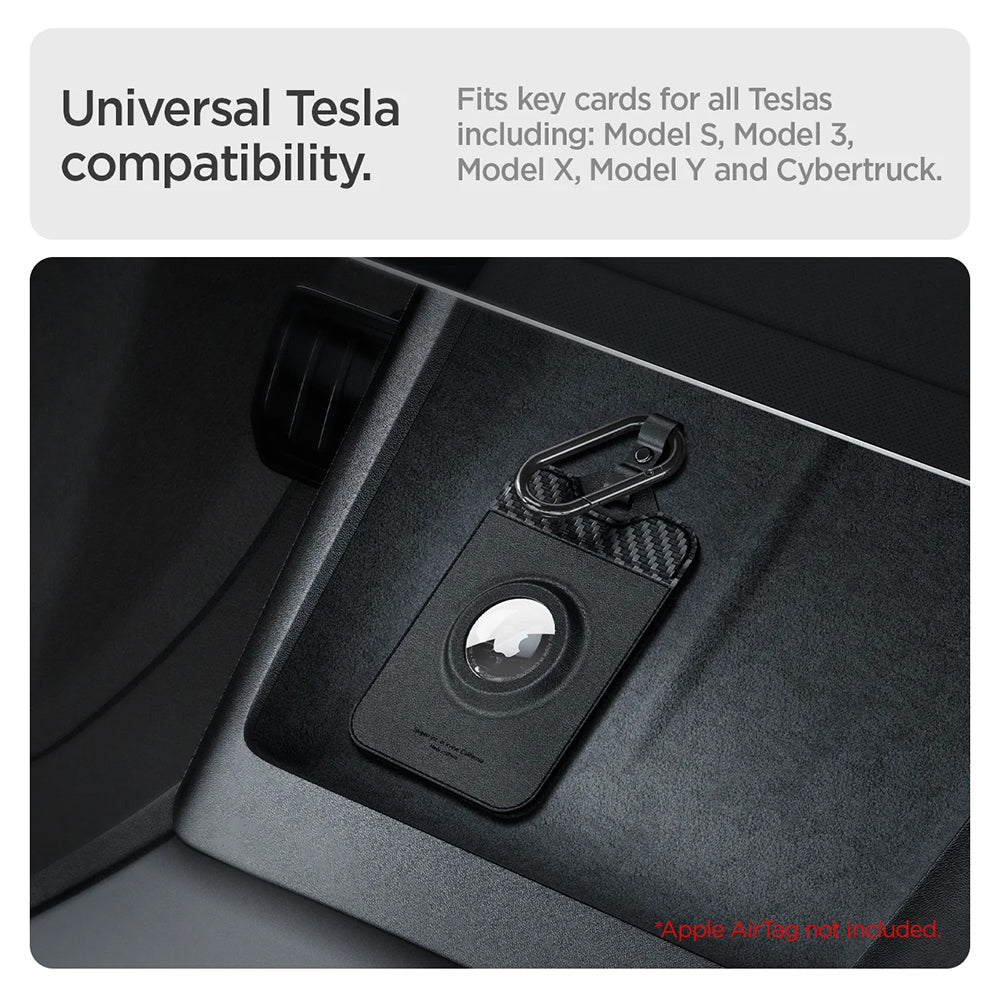Set 2 huse Air Fit card-cheie Tesla cu AirTag – imagine 7