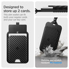 Set 2 huse card-cheie Tesla Spigen aspect carbon – imagine 4